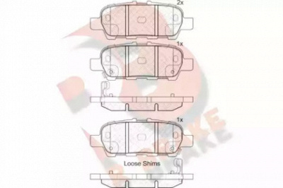 R BRAKE rb1901203 -  Комплект тормозных колодок, дисковый тормоз